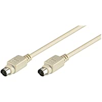 Wentronic 50555 - Cable de conexión (Conector Macho PS-2 a Conector Macho PS-2- 2 m)- Color Gris